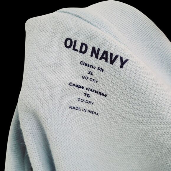 2/$20 Old Navy Light Blue Classic Fit Polo Golf Shirt Top Size: XL - Picture 4 of 8